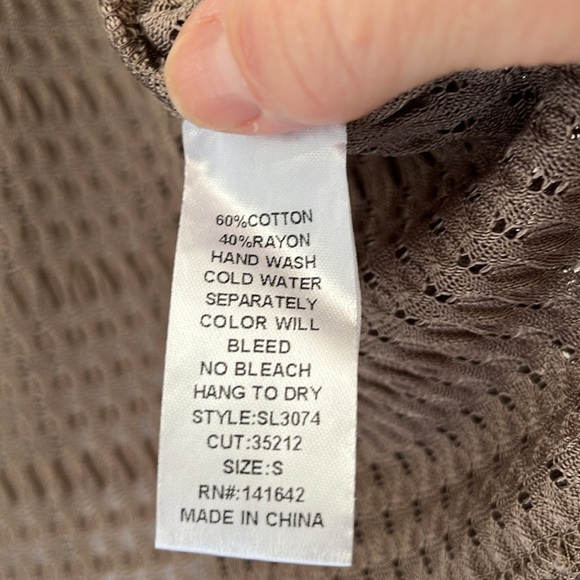 NWT She + Sky Sleeveless Mocha Vest - Picture 6 of 8